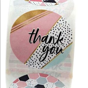100 thank you stickers